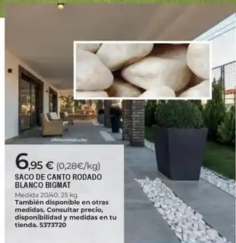 BigMat Saco de canto rodado blanco bigmat oferta