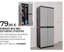 BigMat Armario mod midi escobero 2 puertas oferta