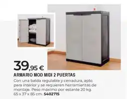 BigMat Armario mod midi 2 puertas oferta