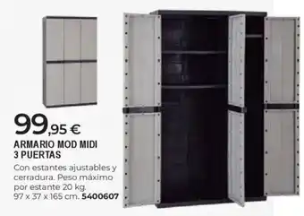 BigMat Armario mod midi 3 puertas oferta