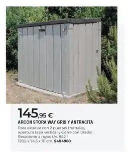 BigMat Arcón stora way gris y antracita oferta