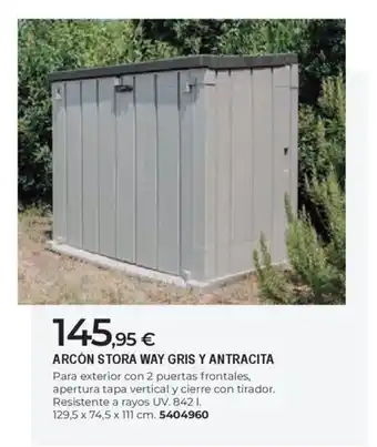 BigMat Arcón stora way gris y antracita oferta