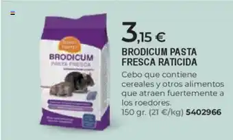 BigMat BRODICUM Pasta fresca raticida oferta