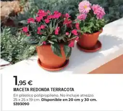 BigMat Maceta redonda terracota oferta