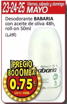SPAR Babaria - desodorante oferta