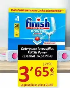SPAR Finish - detergente lavavajillas power essential oferta