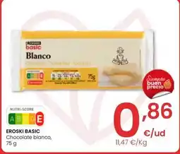 Eroski Eroski basic - chocolate blanco oferta