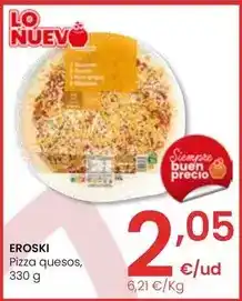 Eroski Eroski - pizza quesos oferta