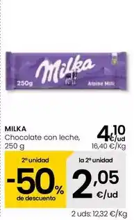 Eroski Milka - chocolate con leche oferta