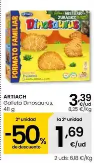 Eroski Artiach - galleta dinosaurus oferta