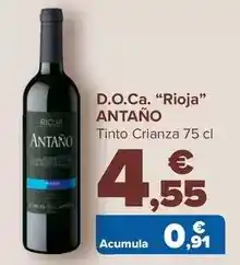 Carrefour Antaño - d.o.ca. rioja oferta