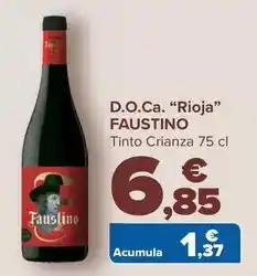 Carrefour Faustino - d.o.ca. rioja oferta