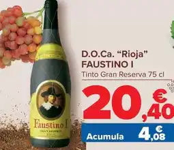 Carrefour Faustiono i - d.o.ca. rioja oferta