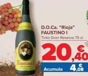 Carrefour Faustiono i - d.o.ca. rioja oferta