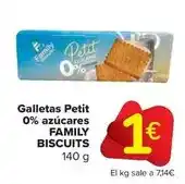 Carrefour Market Family - galletas petit 0% azucares oferta