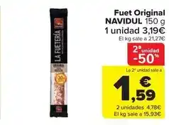 Carrefour Market Navidul - fuet original oferta