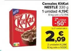 Carrefour Market Nestlé - cereales kitkat oferta