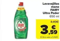 Carrefour Market Fairy - lavavajillas mano ultra poder oferta