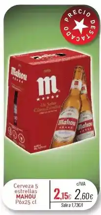 Cuevas Cash Mahou - cerveza 5 estrellas oferta