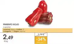 Supermercados Plaza Origen - pimiento rojo oferta