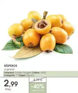 Supermercados Plaza Origen - nísperos oferta