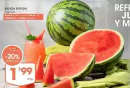 Supermercados Plaza Jasper - sandía rayada oferta