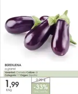 Supermercados Plaza Origen - berenjena oferta