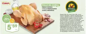 Supermercados Plaza Coren - pollo de corral pollo bifteno y lto preparamos oferta