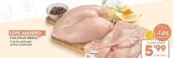 Supermercados Plaza 2 kg pollo fresco oferta