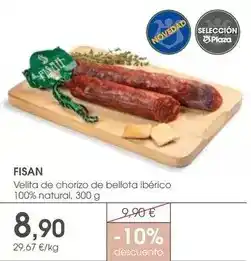 Supermercados Plaza Bellota - velita de chorizo de iberico 100% natural oferta