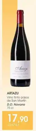 Supermercados Plaza San - vino tinto pescos de san martín d.o. navarra oferta