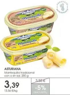 Supermercados Plaza La asturiana - mantequilla tradicional con o sin sal oferta
