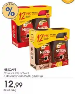 Supermercados Plaza Nescafé - café soluble natural o descafeinado oferta