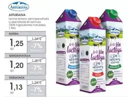 Supermercados Plaza La asturiana - leche entera, semidesnatada o desnatada injactosa oferta