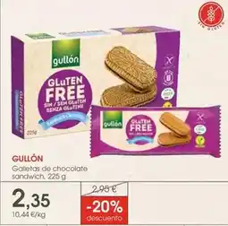 Supermercados Plaza Gullón - galletas de chocolate sandwich oferta