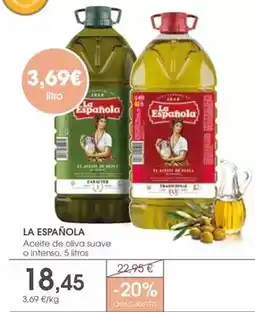 Supermercados Plaza La española - aceite de oliva suave o intenso oferta