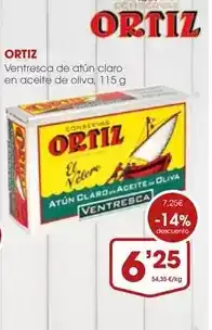 Supermercados Plaza Ortiz - ventresca de atun claro en aceite de oliva oferta