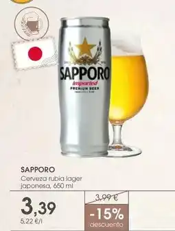 Supermercados Plaza Premium - cerveza rubia lager japonesa oferta