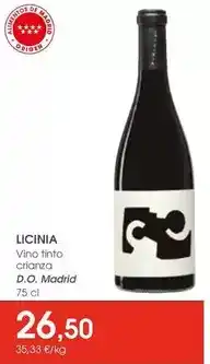 Supermercados Plaza Origen - vino tinto crianza d.o. madrid oferta