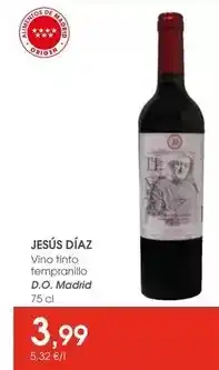 Supermercados Plaza Origen - vino tinto tempranillo d.o. madrid oferta