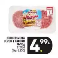 Family Cash Elpozo - burger mixta cerdo y vacuno oferta