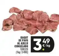 Family Cash Ragut de pavo al ajillo congelado oferta
