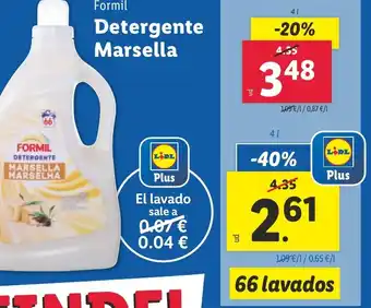 Lidl FORMIL Detergente Marsella oferta
