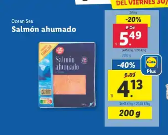 Lidl OCEAN SEA Salmón ahumado oferta