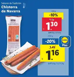 Lidl SABORES DE TRADICION Chistorra de Navarra oferta