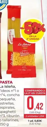 SPAR Gran Canaria La isleña - pasta oferta