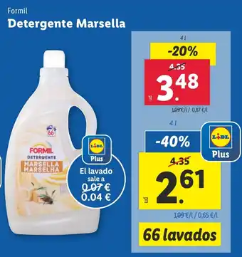 Lidl FORMIL Detergente Marsella oferta