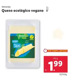 Lidl VEMONDO Queso ecológico vegano oferta