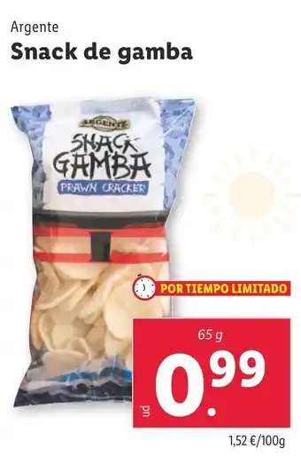 Lidl ARGENTE Snack de gamba oferta