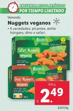 Lidl VEMONDO Nuggets veganos oferta